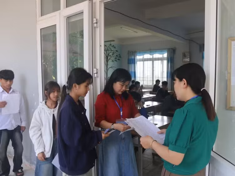 Toàn tỉnh Lai Châu có 3.078 thí sinh đăng ký dự thi tuyển sinh vào lớp 10 năm học 2026 - 2027 tại 12 trường. Ảnh GD&amp;TĐ