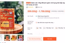 Sản phẩm Giảm cân 12kg Minami giảm mỡ bụng bị yêu cầu gỡ khỏi Shopee