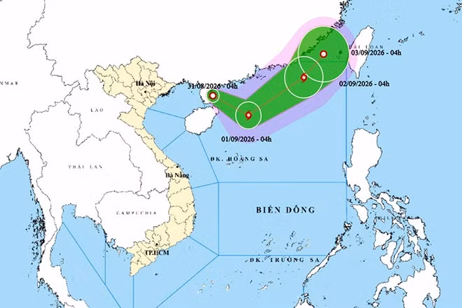Thời tiết ngày 31/8: Áp thấp nhiệt đới có khả năng mạnh lên thành bão trên Biển Đông
