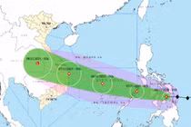 Bão Kalmaegi di chuyển nhanh, giật cấp 17 vào ngày 6/11