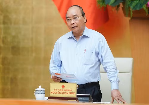 Thủ tướng Nguyễn Xuân Phúc phát biểu kết luận cuộc họp - Ảnh: VGP/Quang Hiếu