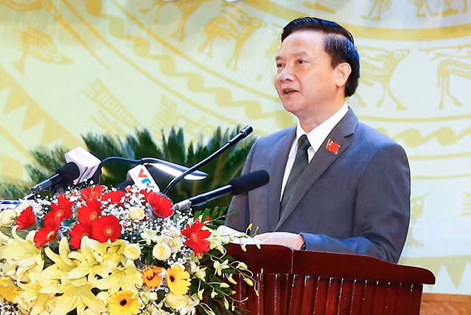 Đồng chí Nguyễn Khắc Định tái đắc cử Bí thư Tỉnh ủy Khánh Hòa. Ảnh Báo Khánh Hòa Đồng chí Nguyễn Khắc Định tái đắc cử Bí thư Tỉnh ủy Khánh Hòa. Ảnh Báo Khánh Hòa