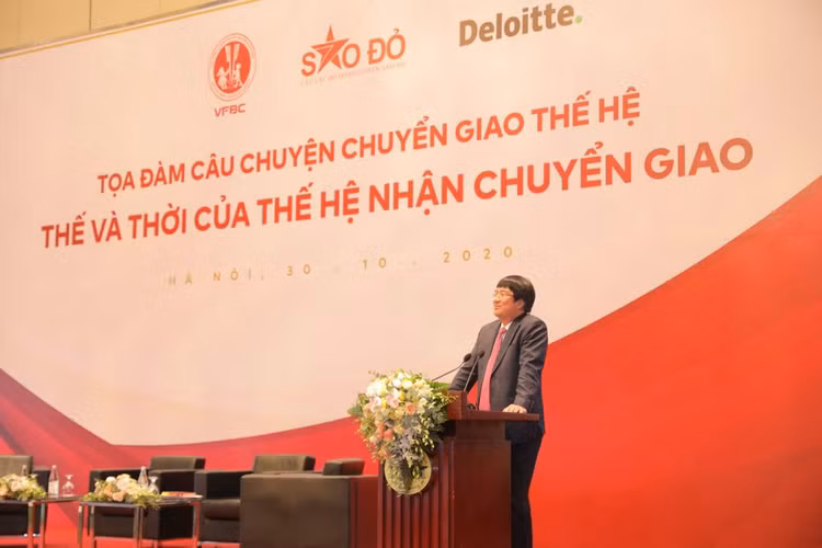Ông Phạm Đình Đoàn, Chủ tịch Tập đoàn Phú Thái phát biểu tại Toạ đàm.