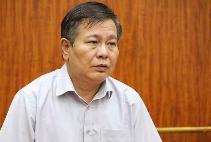 Hà Nội có ba thí sinh diện F2 ảnh 1 Ông Lê Ngọc Quang chia sẻ về công tác chuẩn bị thi tốt nghiệp THPT của Hà Nội ngày 6/8 tại trụ sở Sở Giáo dục và Đào tạo Hà Nội. Ảnh: Dương Tâm.