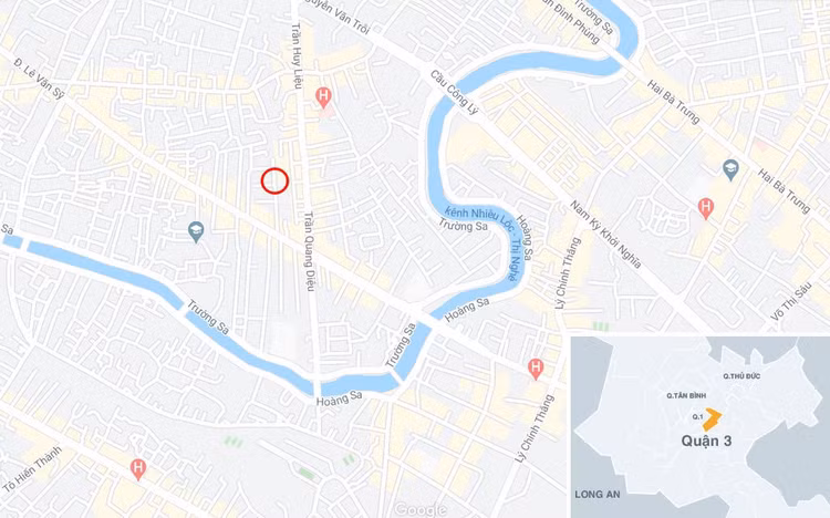 Me nam bang ca ve dua tang con tu nan o san truong hinh anh 2 map_quan3_caydo01.jpg