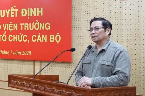 Đồng chí Phạm Minh Chính phát biểu tại buổi lễ.