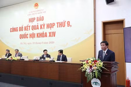 Tổng Thư ký Quốc hội, Chủ nhiệm Văn phòng Quốc hội Nguyễn Hạnh Phúc khẳng định Kỳ họp diễn ra thành công, tốt đẹp - Ảnh: VGP/Nhật Bắc
