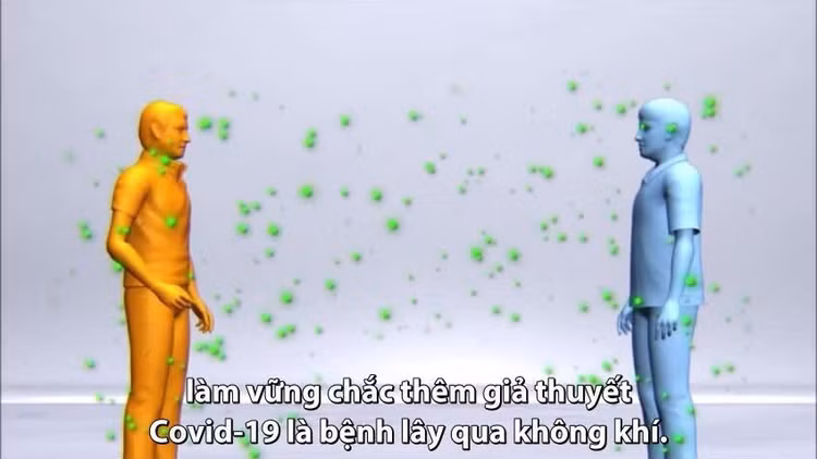 nCoV có thể lây qua những giọt bắn nhỏ di chuyển xa