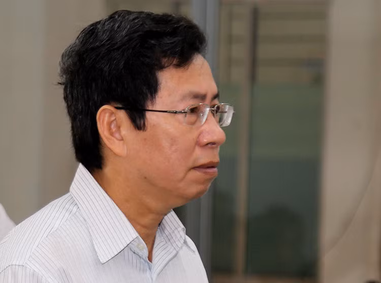 Ông Lê Huy Toàn, Phó chủ tịch Nha Trang tại tòa ngày 27/2. Ảnh: Xuân Ngọc.