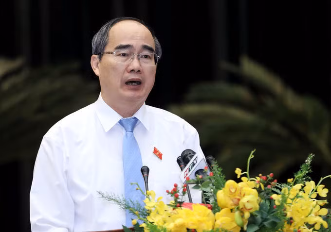 Bí thư Thành uỷ TP HCM Nguyễn Thiện Nhân. Ảnh: Như Quỳnh.