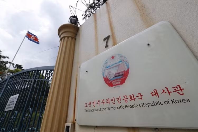Đại sứ quán Triều Tiên tại Kuala Lumpur. Ảnh: AP