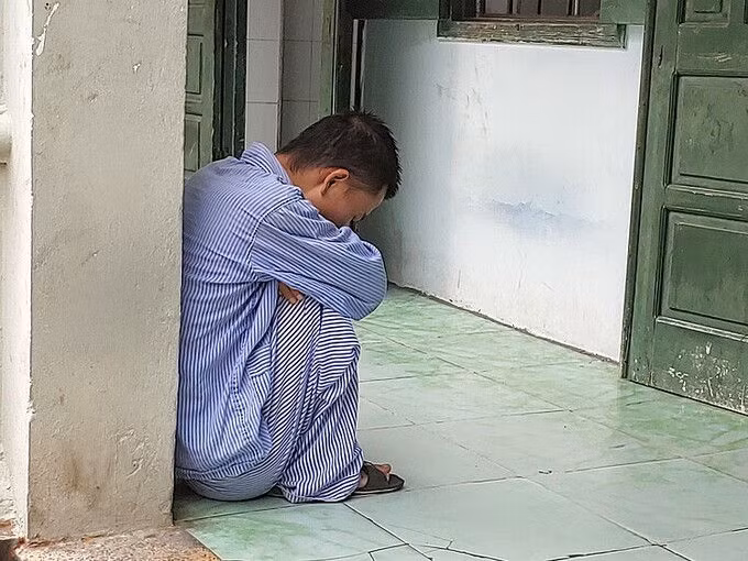 Bệnh nhân tâm thần điều trị tại Bệnh viện Tâm thần Hà Nội. Ảnh: Thúy Quỳnh