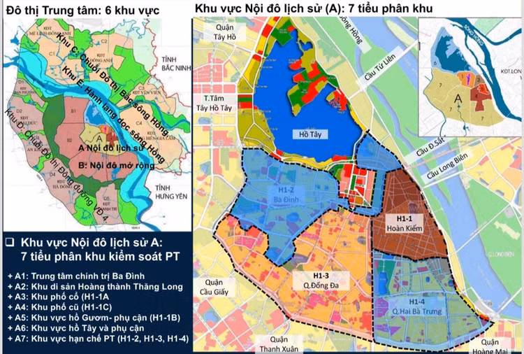 Quy hoạch phân khu nội đô lịch sử: Không gian đô thị chủ yếu là công trình thấp tầng ảnh 1