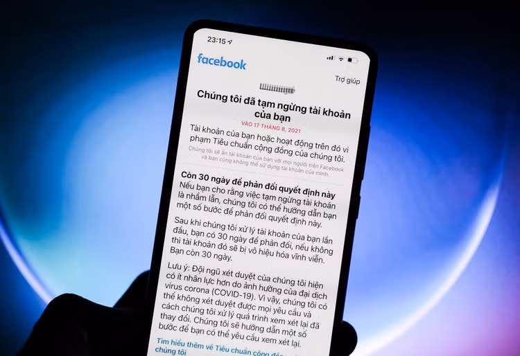 facebook khoa tai khoan anh 1