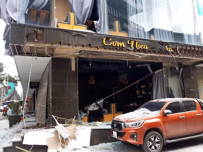 Hiện trường sự việc. Ảnh: Khánh Nam