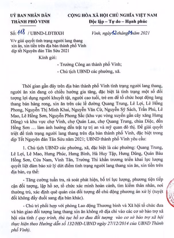 Điều tra tình trạng “chăn dắt” người ăn xin ở Nghệ An - ảnh 2