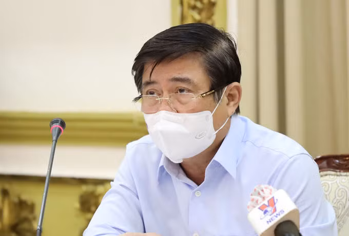 Chủ tịch UBND TP HCM Nguyễn Thành Phong. Ảnh: Trung tâm báo chí TP HCM.