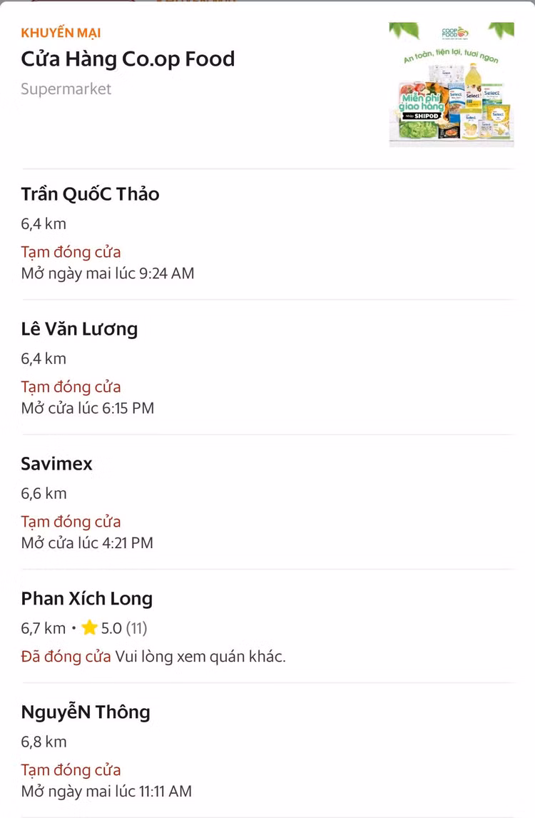 Mot so sieu thi ngung nhan don online anh 2