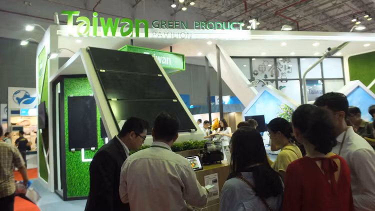 Gian hàng Sản phẩm Xanh Đài Loan.