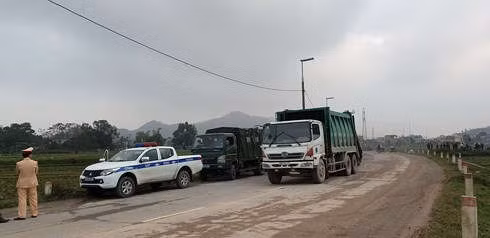 Xe rác đã được vận chuyển trở lại