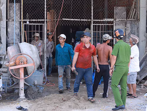 Khu vực anh Quang gặp nạn. Ảnh: Ngọc Trường.