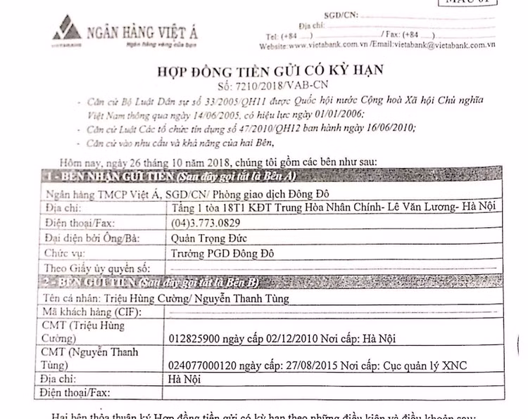Bị tố không trả 170 tỷ đồng tiền gửi, VietABank nói gì? ảnh 2