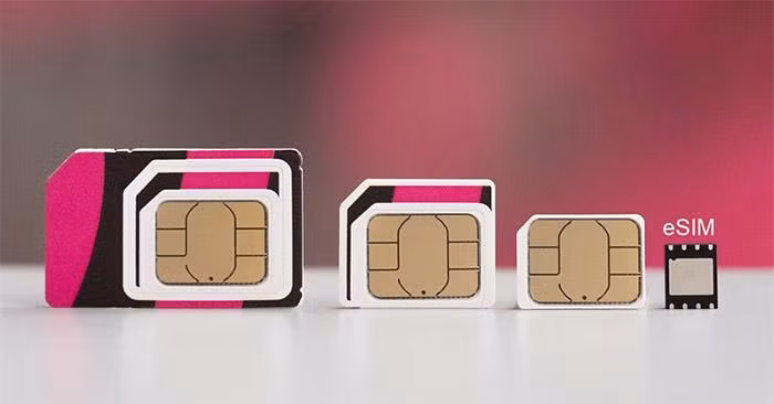 So sánh sim vật lý và eSIM. So sánh sim vật lý và eSIM.