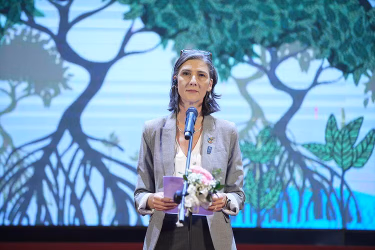 Bà Ramla Khalidi, Trưởng đại diện thường trú UNDP tại Việt Nam chia sẻ về chương trình.