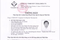 Thông báo thực tập sinh bỏ trốn khỏi nơi làm việc ở Nhật Bản