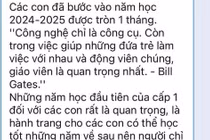 Trích quỹ lớp 1 “nhận trước cô lớp 2“