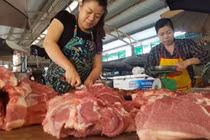 Giá thịt lợn đang giảm dần trước Tết Nguyên đán