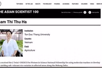 Việt Nam có 3 nữ khoa học lọt top 100 nhà khoa học châu Á 2020