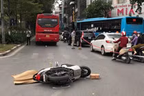 Video: Tai nạn tại Kim Mã, Hà Nội khiến một người tử vong