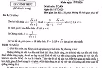 Đề thi Toán lớp 10 tại Hà Nội: “Câu hỏi nhẹ nhàng, phổ điểm 7,5-8 điểm”