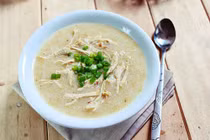 Thực phẩm nấu với thịt gà siêu bổ cho trẻ