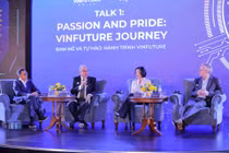 Các nhà khoa học là thành viên của Hội đồng Sơ khảo và Hội đồng Giải thưởng VinFuture ﻿﻿ tham gia sự kiện giao lưu thuộc Tuần lễ Khoa học – Công nghệ VinFuture 2021.