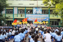 Học sinh trường tiểu học Thiên Hộ Dương (quận 10, TPHCM).