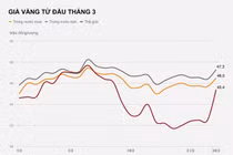 Vàng miếng tăng cả triệu đồng/lượng sau một đêm