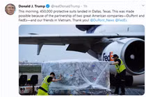 Tổng thống Trump cảm ơn ‘những người bạn Việt Nam’ hỗ trợ chống Covid-19