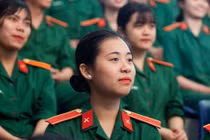 Năm 2021, các trường quân đội tuyển 88 thí sinh nữ