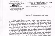 TPHCM yêu cầu UBND địa phương phải niêm yết GPXD các công trình xây dựng