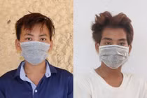 Đối tượng Cao Minh Hiếu (bên trái) và đối tượng Sơn Thanh Quyền (bên phải). 