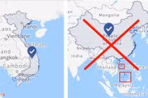 Facebook lại xóa Hoàng Sa, Trường Sa khỏi bản đồ Việt Nam