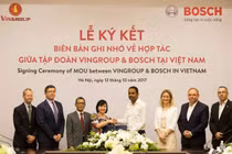Vingroup và Bosch ký hợp tác sản xuất ô tô – xe máy điện