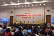 Kỳ họp thứ 8, Quốc hội khóa XIV: Sẽ thông qua 13 dự án luật