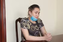 Đối tượng Đặng Kim Oanh tại cơ quan công an (ảnh: Công an tỉnh Nghệ An).