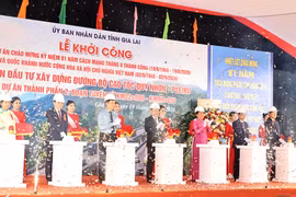 Gia Lai khởi công Dự án thành phần 2 Cao tốc chào mừng CMT8 và Quốc khánh 2/9