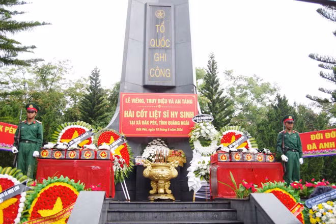 Hơn 370 liệt sĩ chưa được quy tập tại Đăk Pék, Quảng Ngãi