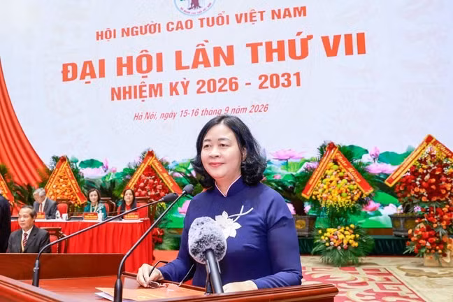 Chủ tịch Bùi Thị Minh Hoài dự Đại hội Hội Người cao tuổi Việt Nam lần VII