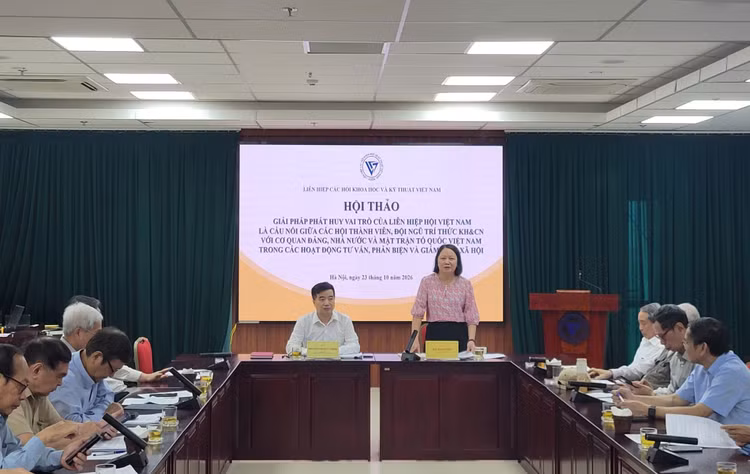Hội thảo do Tổng Thư ký VUSTA Nguyễn Quyết Chiến và Trưởng ban Tư vấn, phản biện VUSTA Bùi Kim Tuyến đồng chủ trì